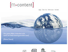 Tablet Screenshot of m-content.de